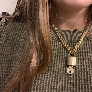 RARE Vintage Louis Vuitton Lock Necklace